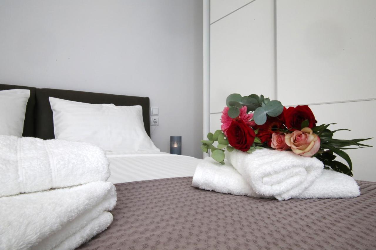 Aparthotel Sunsetperamos à Néa Péramos Extérieur photo